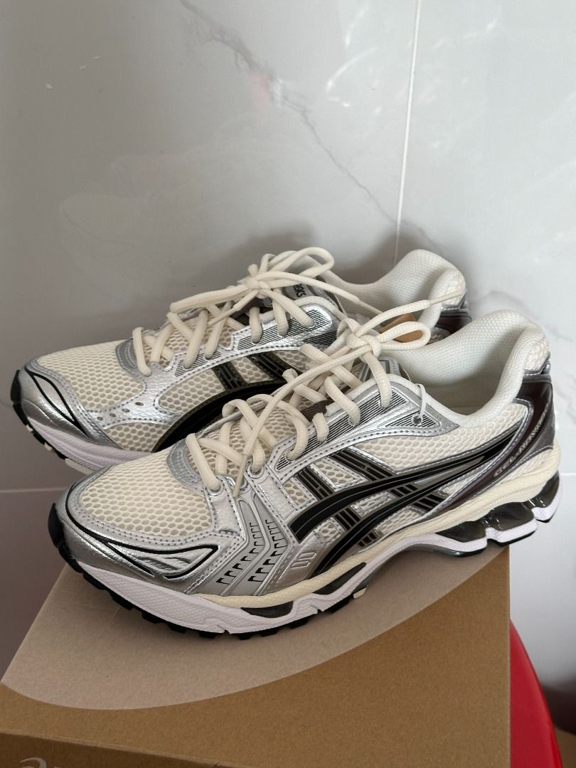 Asics Gel-Kayano 14 Cream Black Metallic Plum (Category: Sneakers) located in Singapore. Submitted by shnexz1521 (Listing ID 1383208964, Image 3). Description: Brand new, all sizes available.