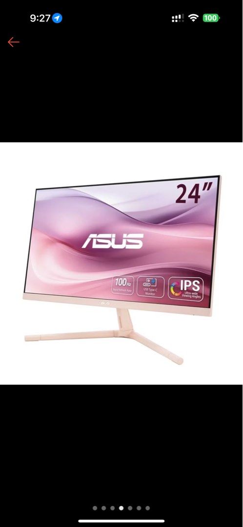 Clay pink ASUS VU249CFE-P Eye Care Gaming Monitor – 24 inch (23.8 inch viewable), FHD, IPS, 100 Hz, IPS63206816633986111