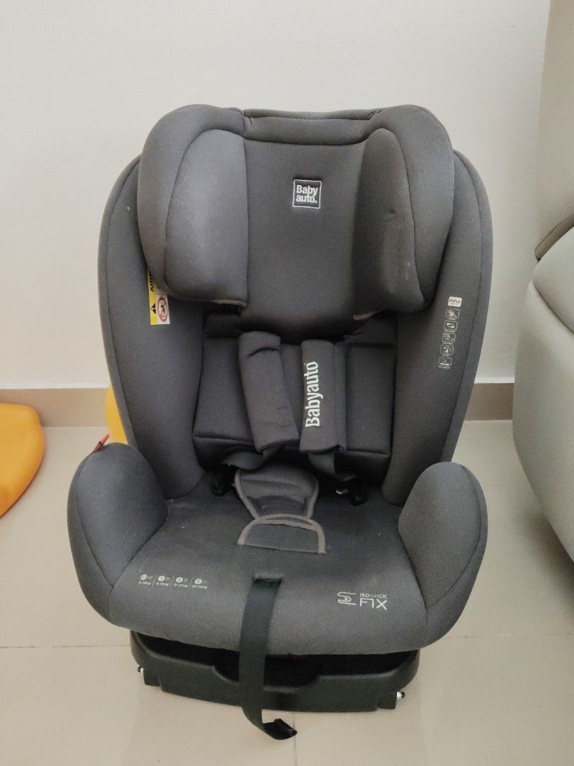 Babyauto Duplafix Car Seat (Category: Car Seats) located in Petaling Jaya. Submitted by jmiin (Listing ID 1383104484, Image 1). Description: Versatile Use: The Babyauto Duplafix is a highly versatile car seat designed to adapt to a child's growth, covering all child safety seat groups from birth up to 36kg (approximately 12 years old). Installation: It offers a mixed installation system, combining the vehicle's 3-point safety belt with Isoclick F
