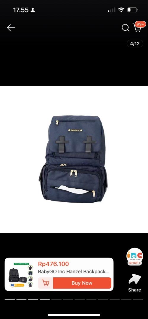 BabyGo Inc Hanzel Backpack Cooler Bag - Tas Newborn (Kategori: Orang Tua, Bayi & Anak - Lainnya) berada di Jakarta Pusat. Dikirim oleh preloveedbytikaa (ID iklan 1383190450, Gambar 2). Deskripsi: .