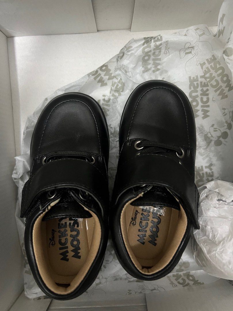 Black shoes mickey mouse (Category: Babies & Kids Fashion) located in Manila. Submitted by darnaaaaaa (Listing ID 1383231174, Image 3). Description: Used once Size 25.