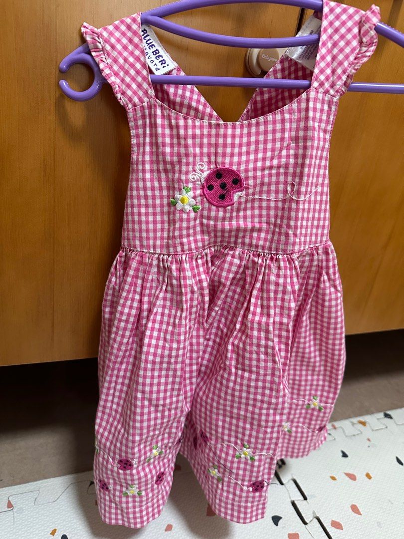 Bluberri Blvd Gingham Ladybug Dress (Category: Babies & Kids Fashion) located in Quezon City. Submitted by actank (Listing ID 1383087596, Image 1). Description: So cute in actual 18m on tag.
