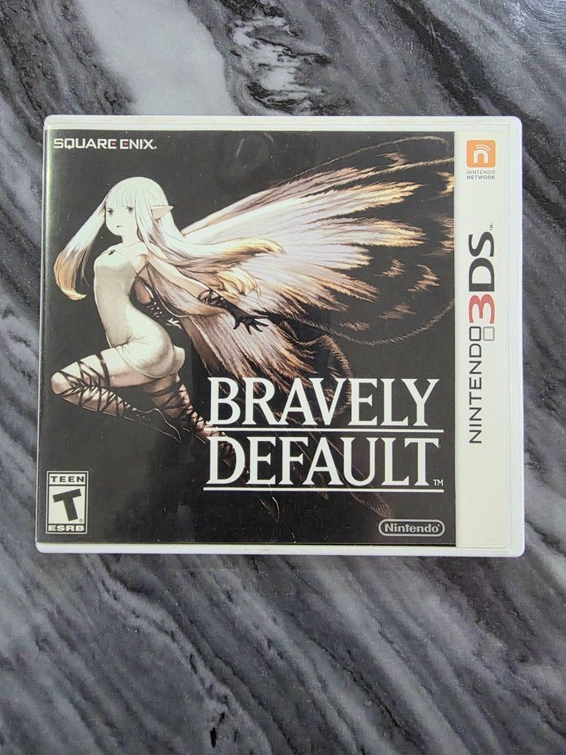 Bravely Default (Complete) Authentic for Nintendo 3DS (Category: Nintendo) located in Mandaluyong City. Submitted by chan.ningtatum (Listing ID 1383135554, Image 1). Description: For Sale! Bravely Default Good Working Condition. Tested Working. Original / Authentic Game Cartridge Checkouts via Shope e and Laz ada Available Shipping: Lalamove, Grab Meet ups: Mandaluyong City or San Juan City.