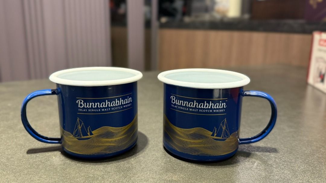 由 momochiang123 (刊登 ID 1383238706，圖片 1) 提交，位於 桃園市 (Taoyuan) 的 Bunnahabhain 杯子 (類別：水杯、水壺)，說明：Bunnahabhain 杯子, 全新未使用。1個30，兩個50。
