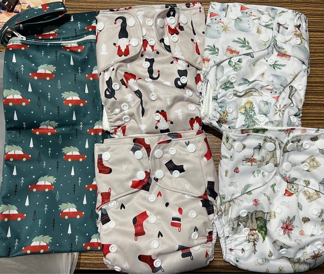 Cloth Diapers (Category: Other Baby Bathing & Changing Needs) located in Manila. Submitted by mikkabm (Listing ID 1383207215, Image 1). Description: 5 pcs.