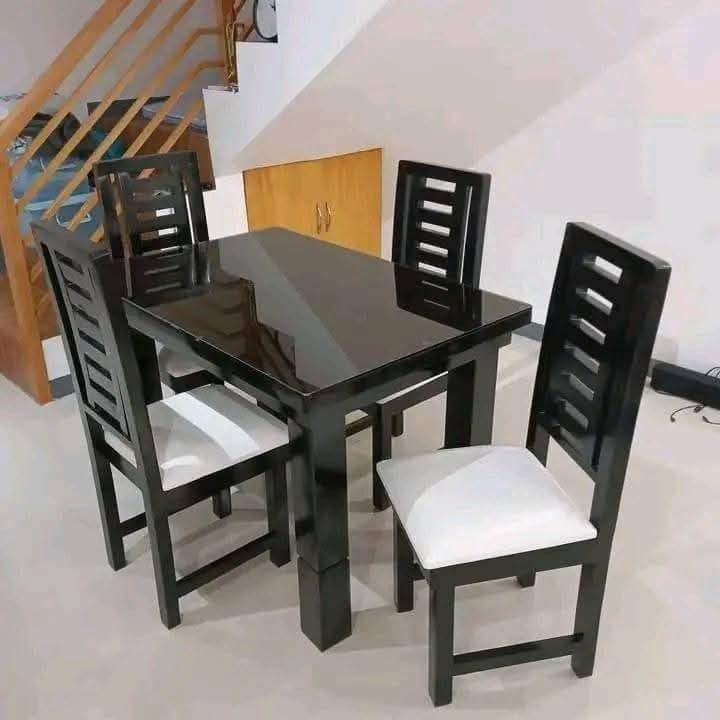 DINING TABLE WITH TOP GLASS (Category: Tables & Sets) located in Mabalacat. Submitted by arlenemamangun01 (Listing ID 1383072195, Image 3). Description: High-quality Dining table set at an affordable price👌 Materials used: 📌Gemelina & mahogany wood 📌Uratex foam 📌German leather & fabric 📌Duco paint finished MADE TO ORDER⚒️ NO DP NEEDED✅ FREE TOP GLASS😍 COD & FREE DELIVERY 4 seater (3ft by 4ft) 6 seater (3ft by 5ft) 8 seater (3ft by 6ft) 10 s