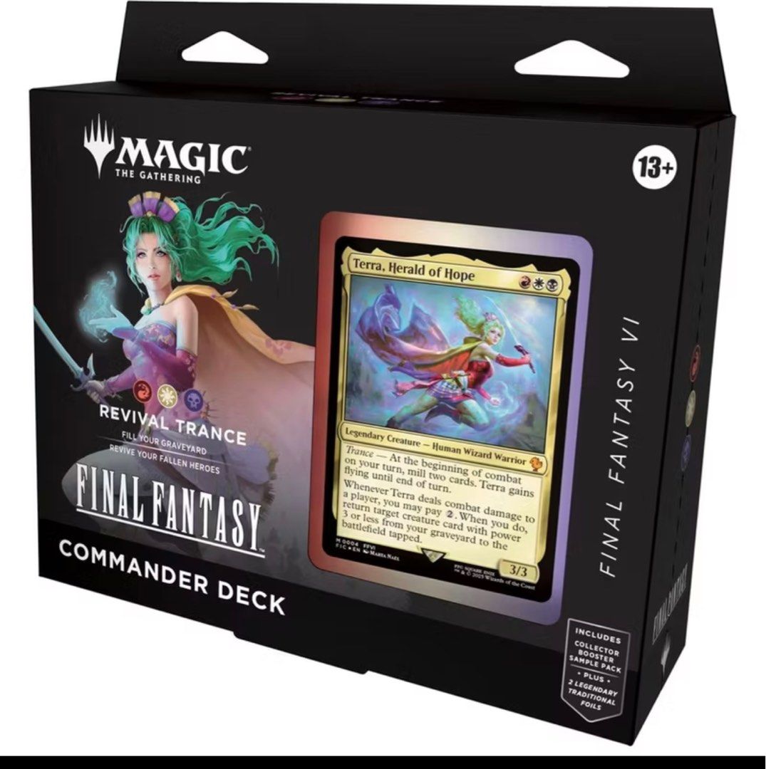 FINAL FANTASY COMMANDER DECKS (Category: Raw Singles) located in Tarlac. Submitted by gamepoy (Listing ID 1383267682, Image 3). Description: MTG FINAL FANTASY COMMANDER DECKS FOR SALE! Cloud Limit Break - P8500 Tidus Counter Blitz-P7500 Yshtola Scions and Spellcraft-P7500 Teraa Revival Trance-P6000 PM for details.