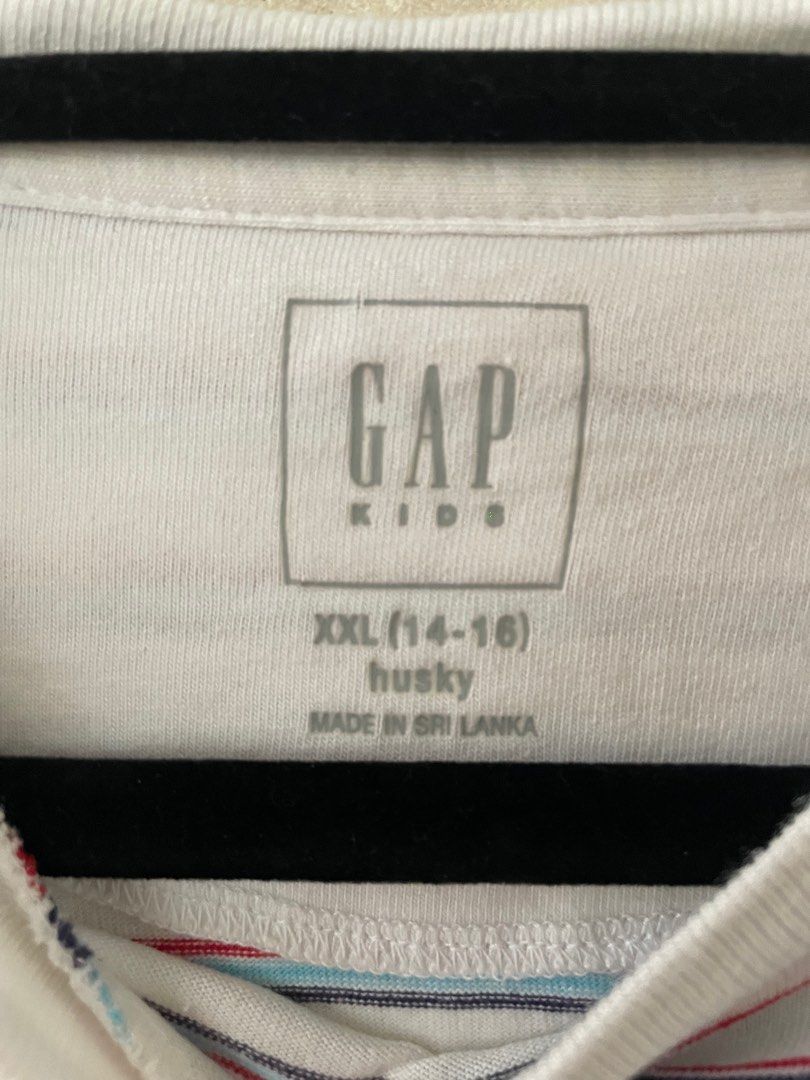 Gap Striped Shirt (Category: Babies & Kids Fashion) located in Iloilo. Submitted by lulusclutter (Listing ID 1383159393, Image 3). Description: Size 14-16, fits size small womens.