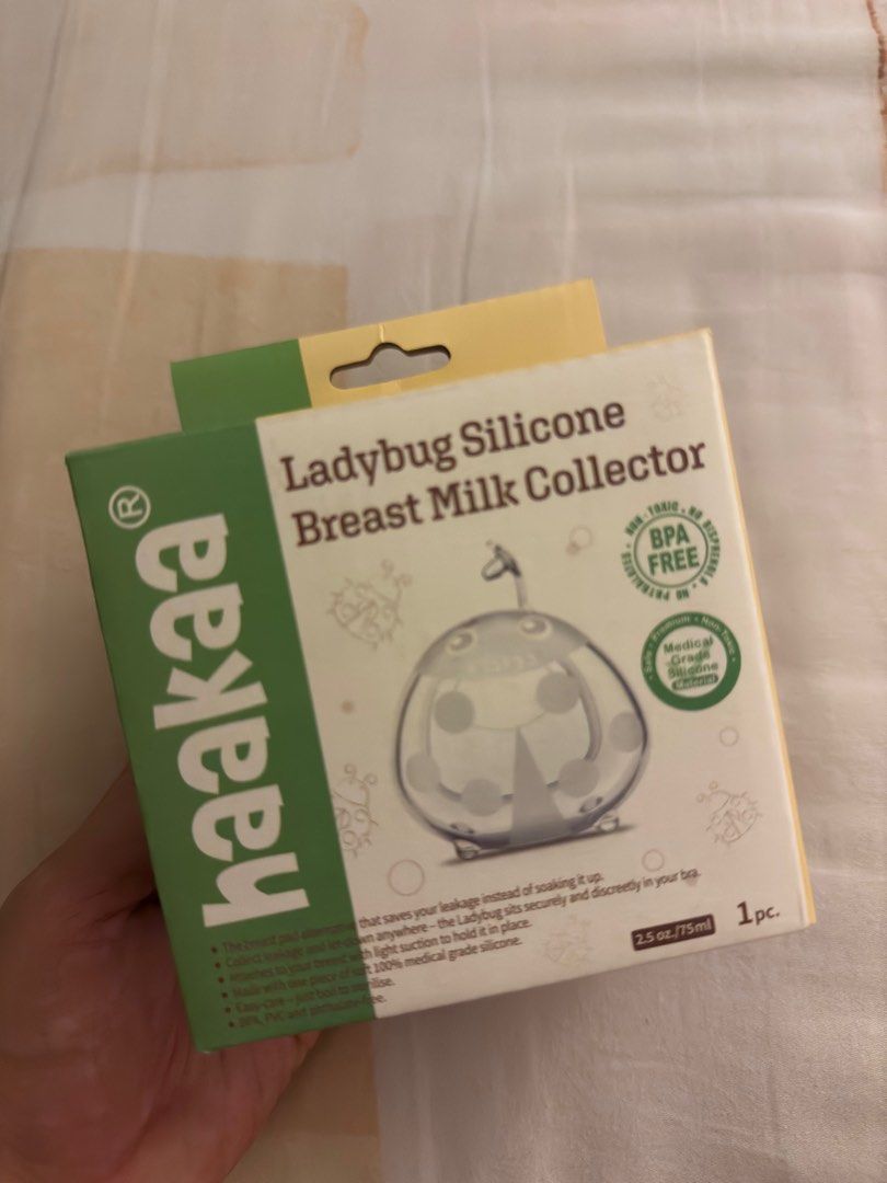 [BRAND NEW] Haakaa Ladybug Silicone Breast Milk Collector (Category: Breastfeeding & Bottle Feeding) located in Kuala Lumpur. Submitted by rrdzn (Listing ID 1383253915, Image 1). Description: The 75 ml size. Never opened (brand new). Original price MYR 8️⃣9️⃣ This is helpful to catch your milk especially during nursing/breastfeeding/pumping one side..