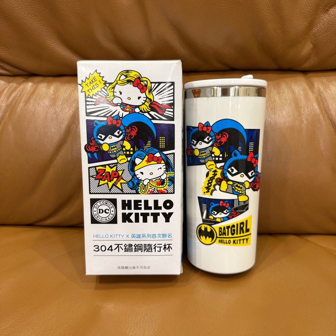 由 i_love_winter (刊登 ID 1383216333，圖片 1) 提交，位於 新竹市 (Hsinchu City) 的 Hello Kitty英雄系列首次聯名304不鏽鋼隨行杯(BATGIRL白款) (類別：水杯、水壺)，說明：BATGIRL白款 包裝有拆封過但未使用（含紙盒） 可併單與其他商品一起購買哦😆 有需要請私訊～。