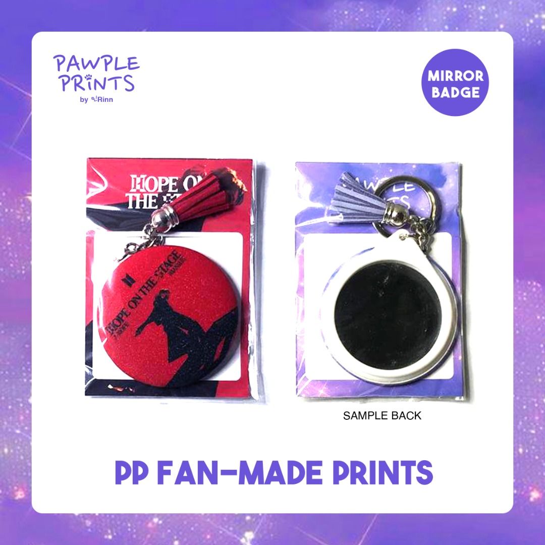Hope on the Stage Mirror Keychain (Category: K-Wave Merchandise) located in Quezon City. Submitted by yoongisrinn (Listing ID 1383205287, Image 1). Description: Hope on the Stage Mirror Keychain ⤿ ₱30 (50% Off) LIMITED STOCKS — onhand — mop: gcash/metrobank comment "mine" to claim 🏷 wts lfb ph pin badge pawple prints bts namjoon rm seokjin jin yoongi suga agustd hoseok hobi jhope jimin taehyung v jungkook jk.