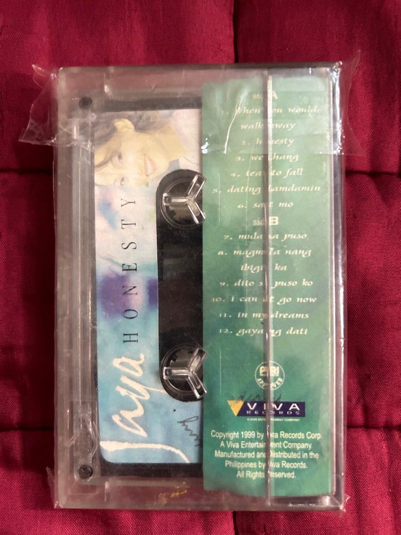 Jaya - Honesty (cassette tape) (Category: CDs & DVDs) located in Quezon City. Submitted by mus1conerecordz (Listing ID 1383108776, Image 2). Description: 📌 First to pay basis 📌 Case not graded 📌 Payment thru Gcash 📌 Shipping thru LBC, Gogo express, delivery via Lalamove.