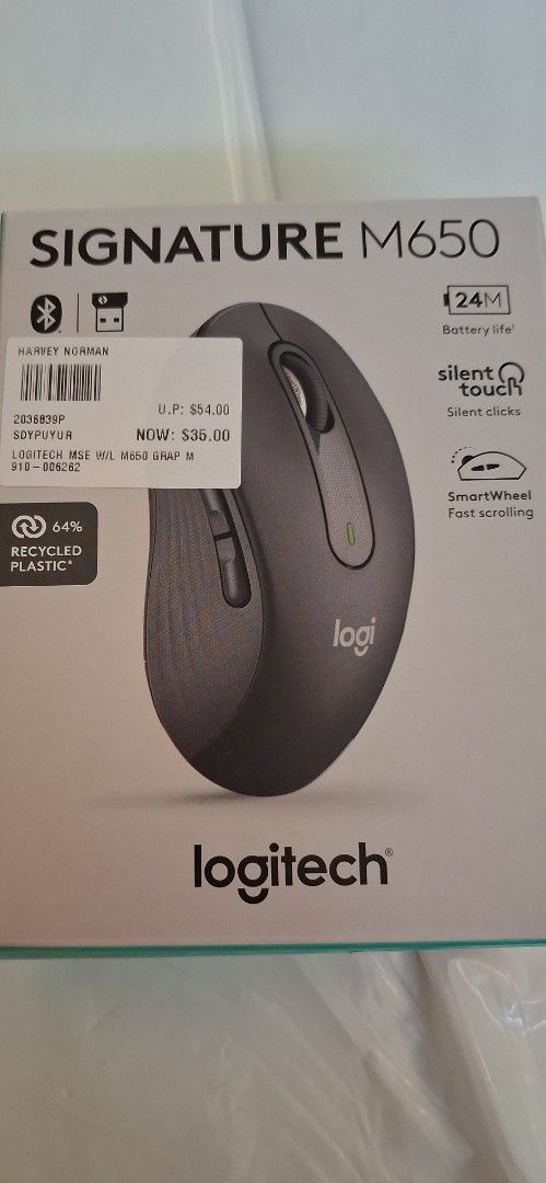 Logitech Signature M650 Wireless Mouse - Graphite