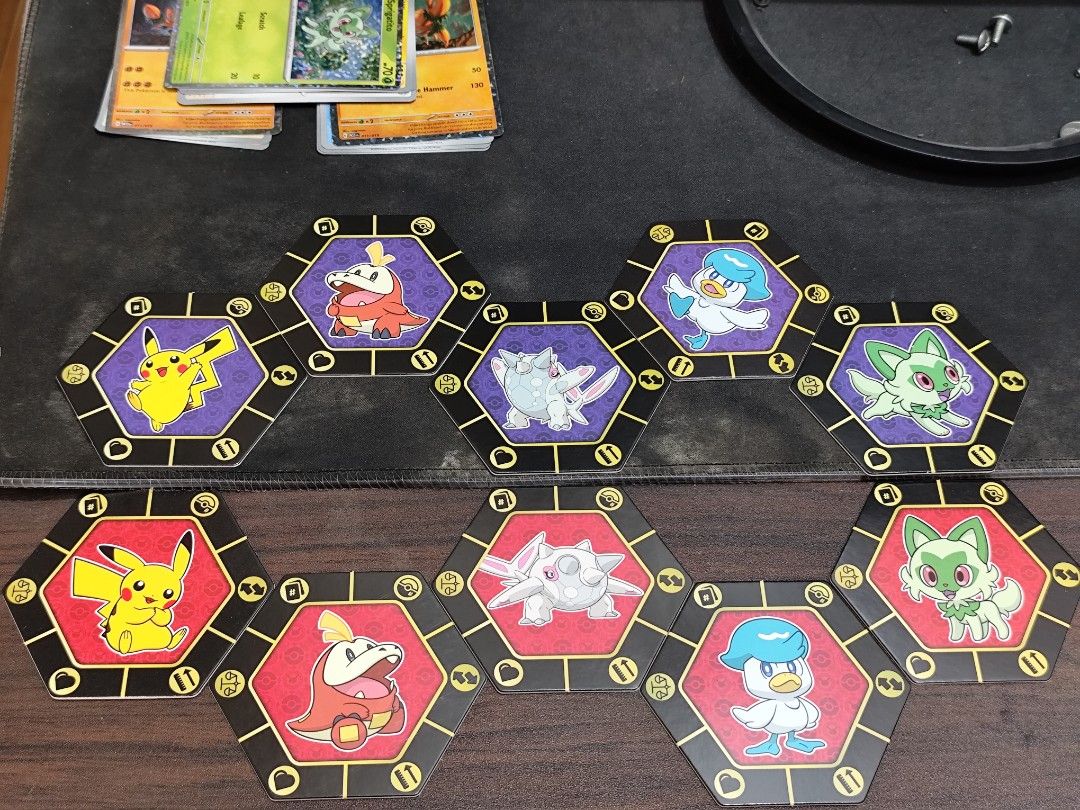 Mcdo Pokemon cards 2023 and 2025 (Category: Raw Singles) located in Caloocan City. Submitted by nico.annang (Listing ID 1383183377, Image 3). Description: Selling my pokemon cards. - 2023 complete set 15 pcs = 1k - 2025 complete set 15 pcs = 1k Both with acrylic na. Also selling other pokemon stuffs. 2023 coin flip, 2023 boxes, 2023 qr card with acrylic and 2025 boxes with used and unused stickers complete = 1k or take all for 2500. less 500 na f