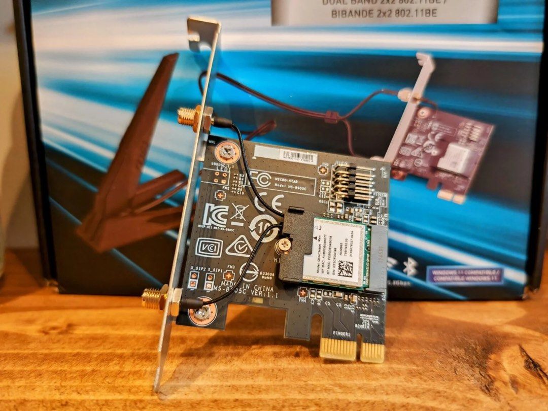 MSI Herald-BE NCM865 Wi-Fi 7, Bluetooth 5.4, PCIe adapter63205799423874112