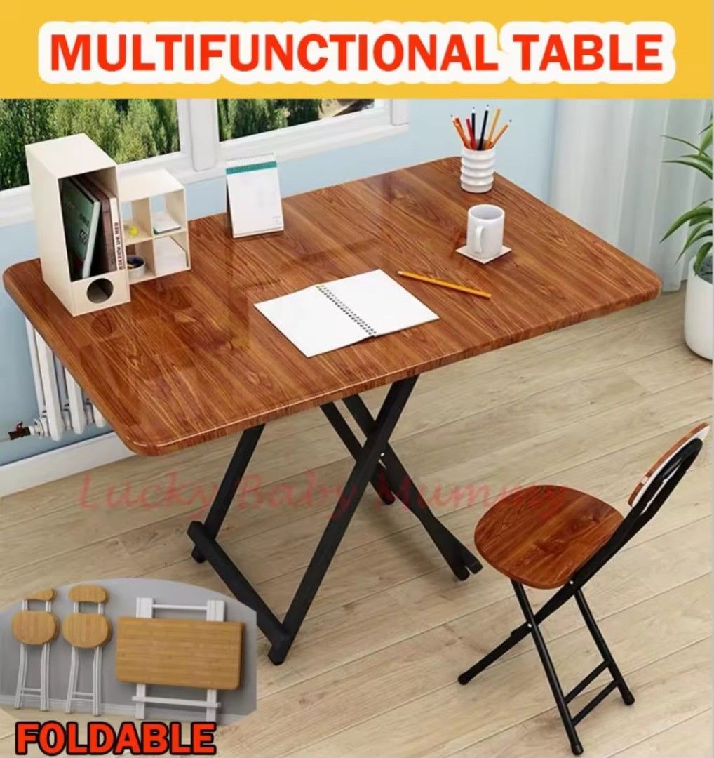Multifunctional Foldable Table (Category: Tables & Sets) located in Singapore. Submitted by bpan96 (Listing ID 1383143831, Image 1). Description: Selling because of the height difference (brand new) - Foldable table - Multifunctional: dining, work, side table - Easy to carry.