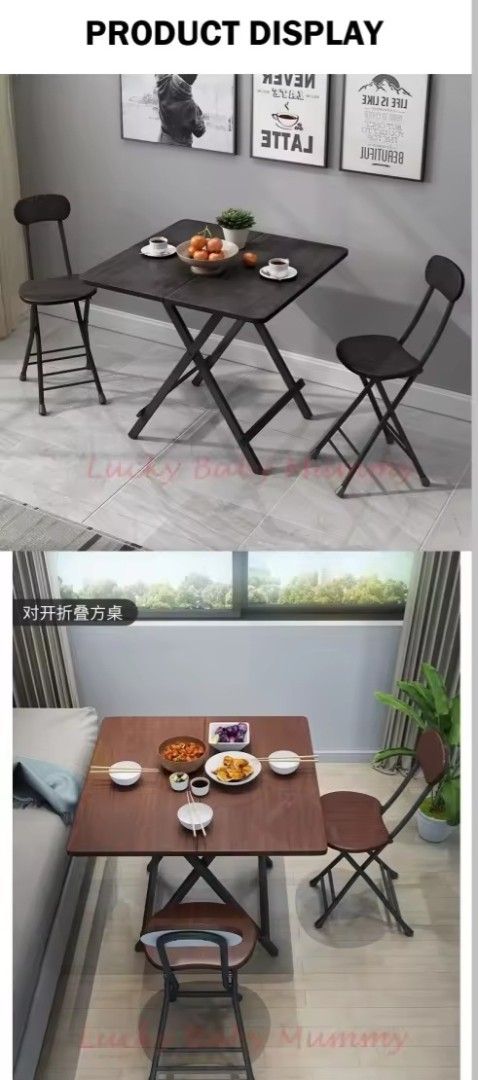 Multifunctional Foldable Table (Category: Tables & Sets) located in Singapore. Submitted by bpan96 (Listing ID 1383143831, Image 2). Description: Selling because of the height difference (brand new) - Foldable table - Multifunctional: dining, work, side table - Easy to carry.