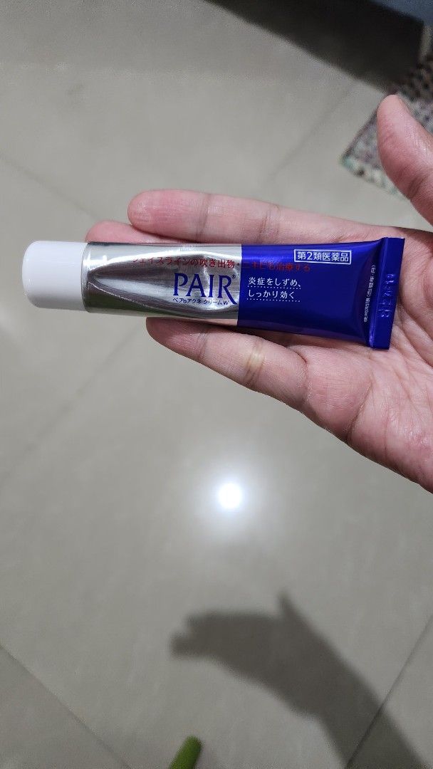 Pair Acne Cream (Category: Face Care) located in Manila. Submitted by pshopper (Listing ID 1383257482, Image 2). Description: pair acne cream from japan this is the big size not effective for me, used thrice only selling for 500.