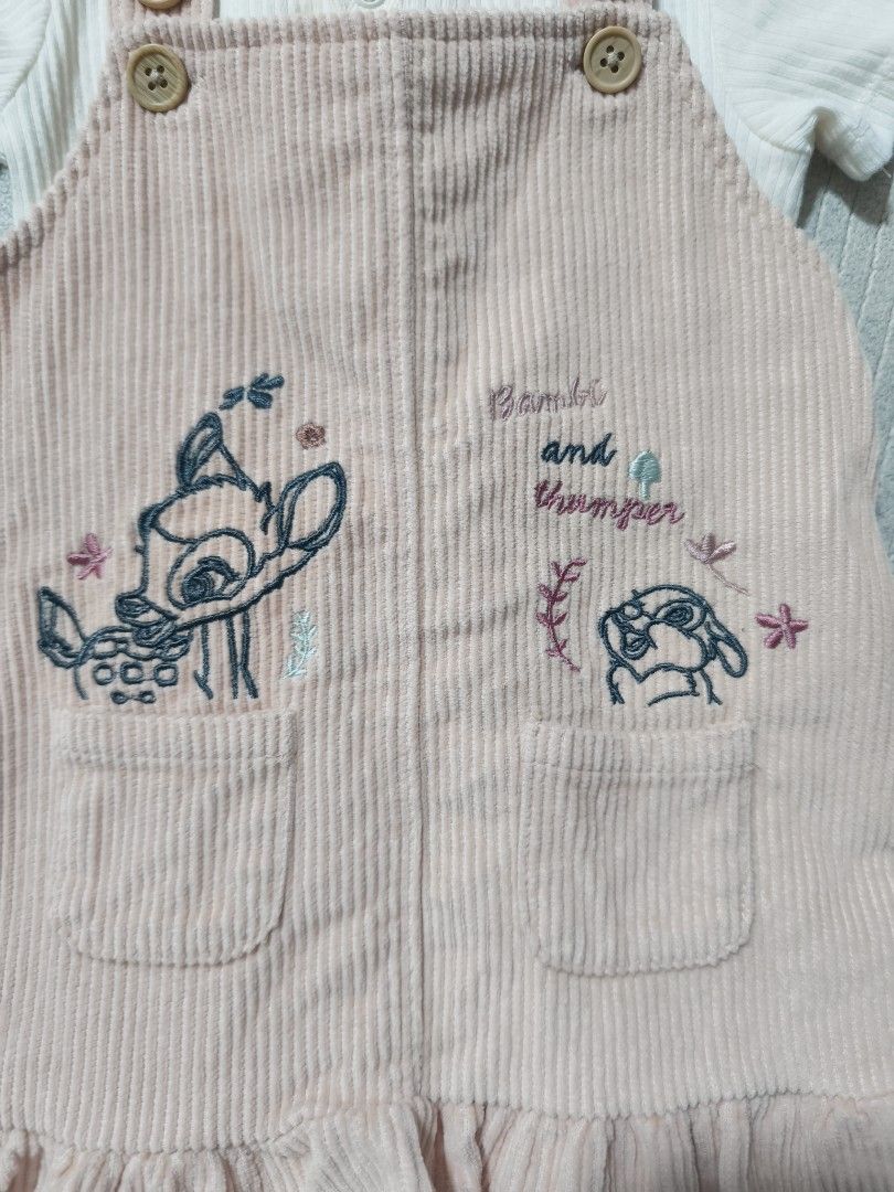 Primark Disney Bambi 9-12 (Category: Babies & Kids Fashion) located in Bayan Lepas. Submitted by dyelle (Listing ID 1383247496, Image 2). Description: I'll provide the romper together, bought new both, worn once match perfectly.