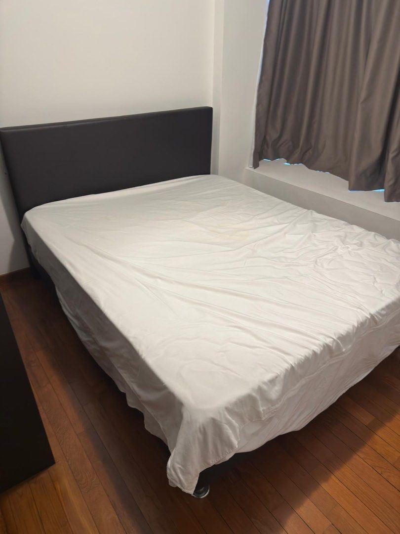 Queen Size Bed Frame with Headboard65075081703683113