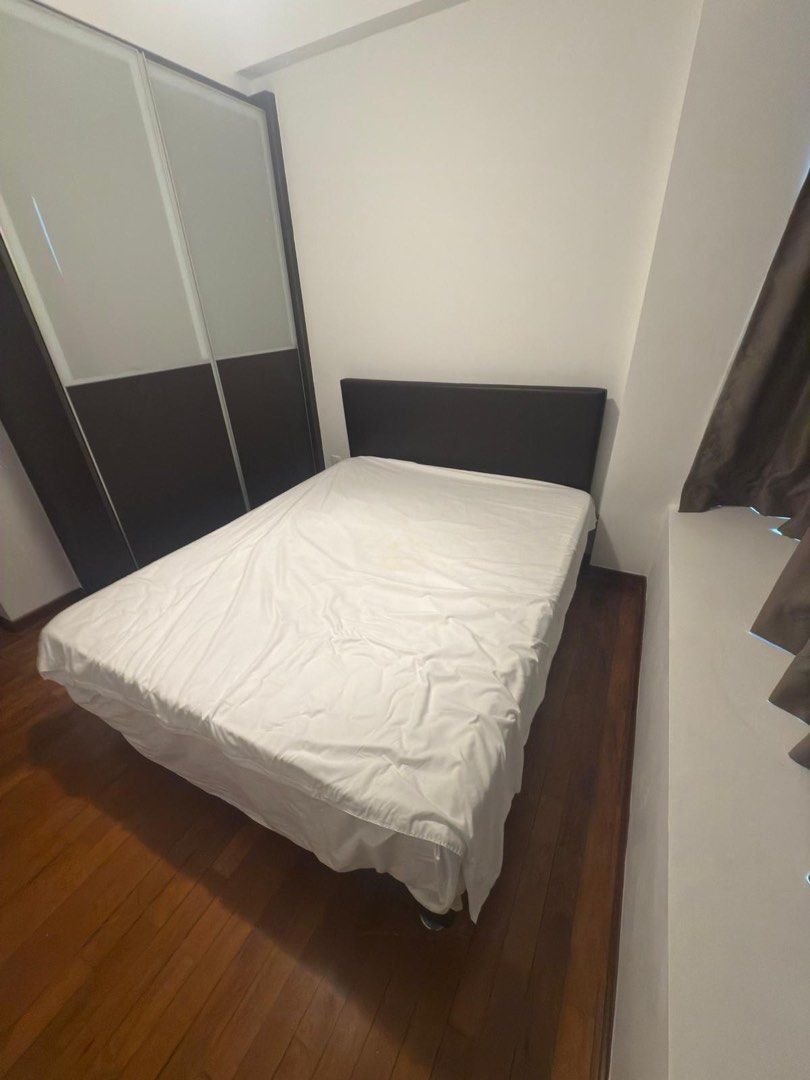 Queen Size Bed Frame with Headboard