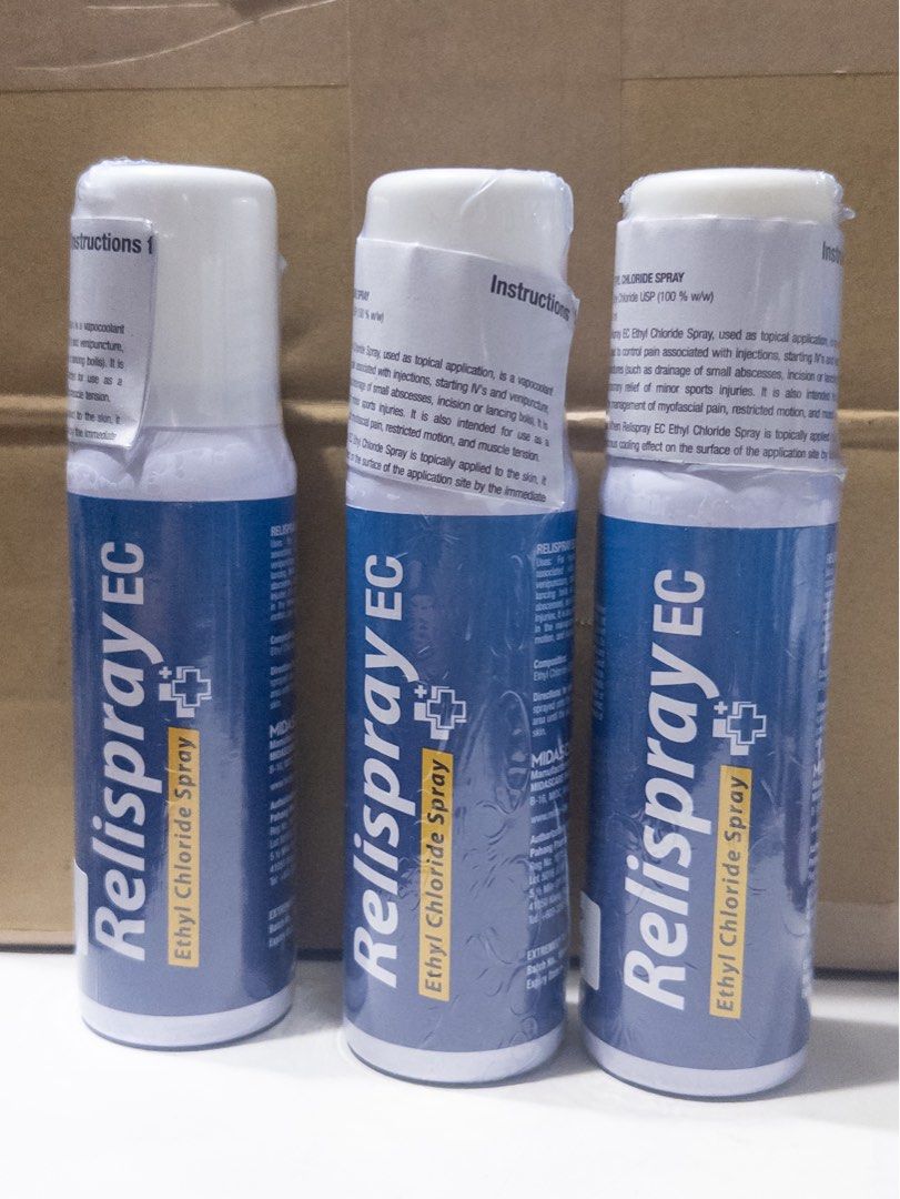 [Promo avail] Relispray EC Ethylchloride Spray, Health & Nutrition ...