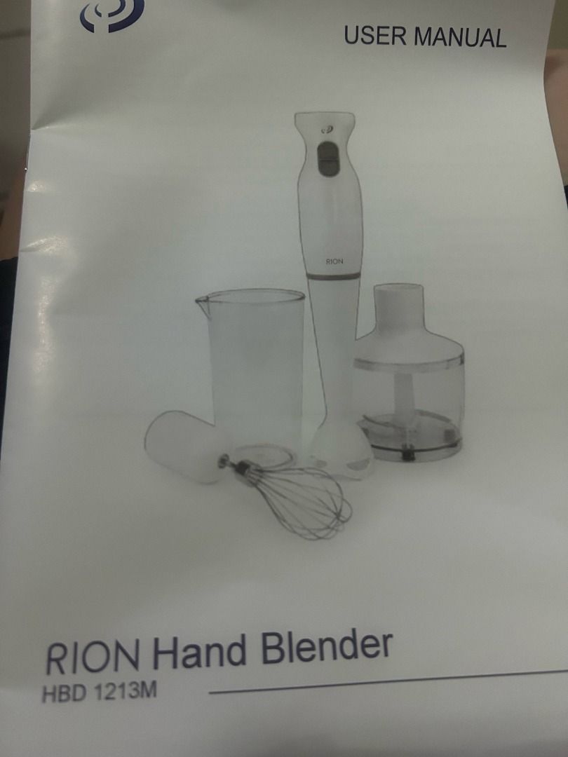 OPTIMUM RION HAND BLENDER BRAND NEW (Category: Other Home Appliances) located in Pasig City. Submitted by xmaslad52 (Listing ID 1383265239, Image 1). Description: OPTIMUM RION HAND BLENDER BRAND NEW User’s Manual included Other Payments/Shipping Options: ------------------------------- WE ALSO SHIP THRU LALAMOVE OR TOKTOK OR BORZO in MM or LBC EXPRESS and J&T EXPRESS WE ALSO ACCEPT GCASH OR CASH DEPOSIT VIA BPI OR BDO BANK TRANSFER FOR PAYMENT .