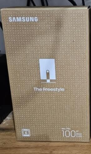 Samsung The Freestyle Projector (Category: Projectors) located in Antipolo. Submitted by KiyoshisAgapeToyStore (Listing ID 1383252725, Image 3). Description: * Rarely used * Original Price: 50,000 * Like-new condition. No issues. * Additional photos and videos can be provided upon request https://www.samsung.com/ph/projectors/the-freestyle/lsp3b-the-freestyle-sp-lsp3blaxxp/.