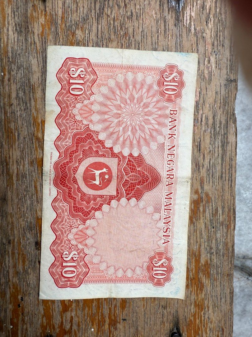 Sa-Puloh Ringgit” note (Category: Currency) located in Kuala Lumpur. Submitted by lizluv (Listing ID 1383121756, Image 2). Description: Sa-Puloh Ringgit note you have is from Malaysia’s 1967 First Series, issued by Bank Negara Malaysia and featuring the portrait of Tuanku Abdul Rahman..