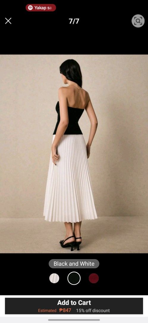 Shein Formal Set (Category: Sets or Coordinates) located in Valenzuela. Submitted by randomlyn (Listing ID 1383088137, Image 2). Description: rfs: skirt too long i'm only 5'1 and the skirt is floor lengtg for me size is medium it's unused.