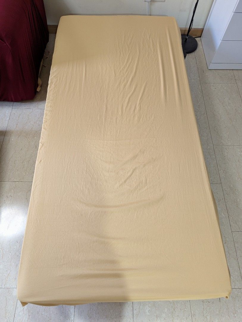 Single Bed Frame and Mattress