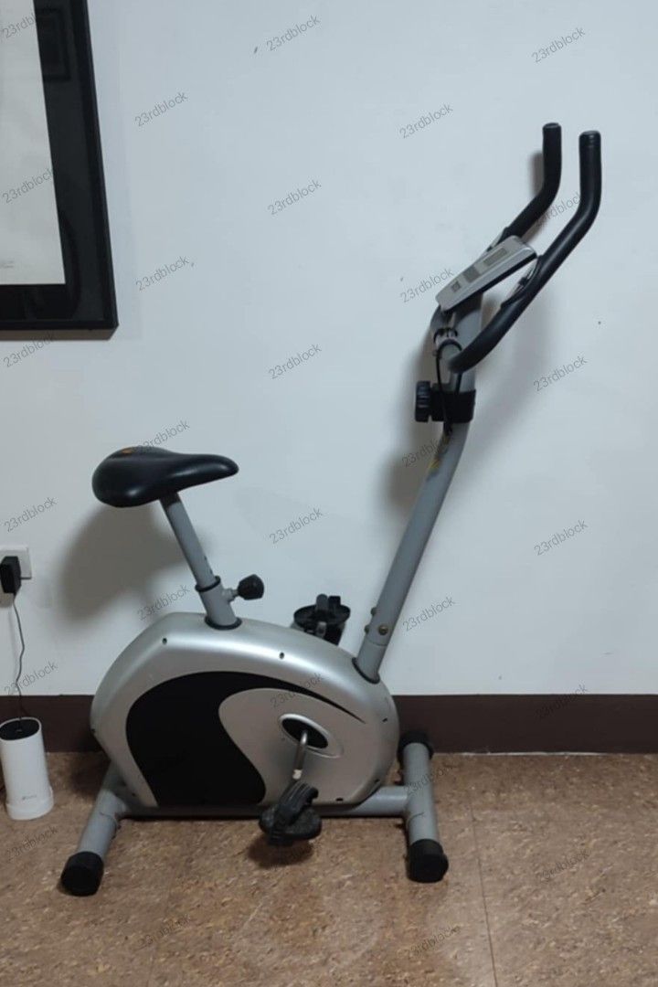 Stationary Bike (Category: Cardio & Fitness Machines) located in Tanza. Submitted by 23rdblock (Listing ID 1383202360, Image 2). Description: Rush sale. 1st owner, bought from the mall. PRICE is NEGOTIABLE. chat lang tayo. Stationary bike of my mother (siya ang bumili at di niya naman masyado ginamit nung binili kaya nasa corner lang ng bahay, sayang :'( flaws: small hole in the seat (hard foam, see pic).