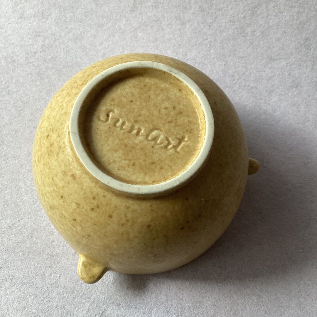 SunArt Smiley Face Bowl (Category: Coffee & Tea Tableware) located in Davao. Submitted by atbpshop192593 (Listing ID 1383241882, Image 3). Description: Php320 SunArt Smiley Face Bowl *stain on the side H: 2.9 inches L: 4.5 inches Please REVIEW PHOTOS First to pay.
