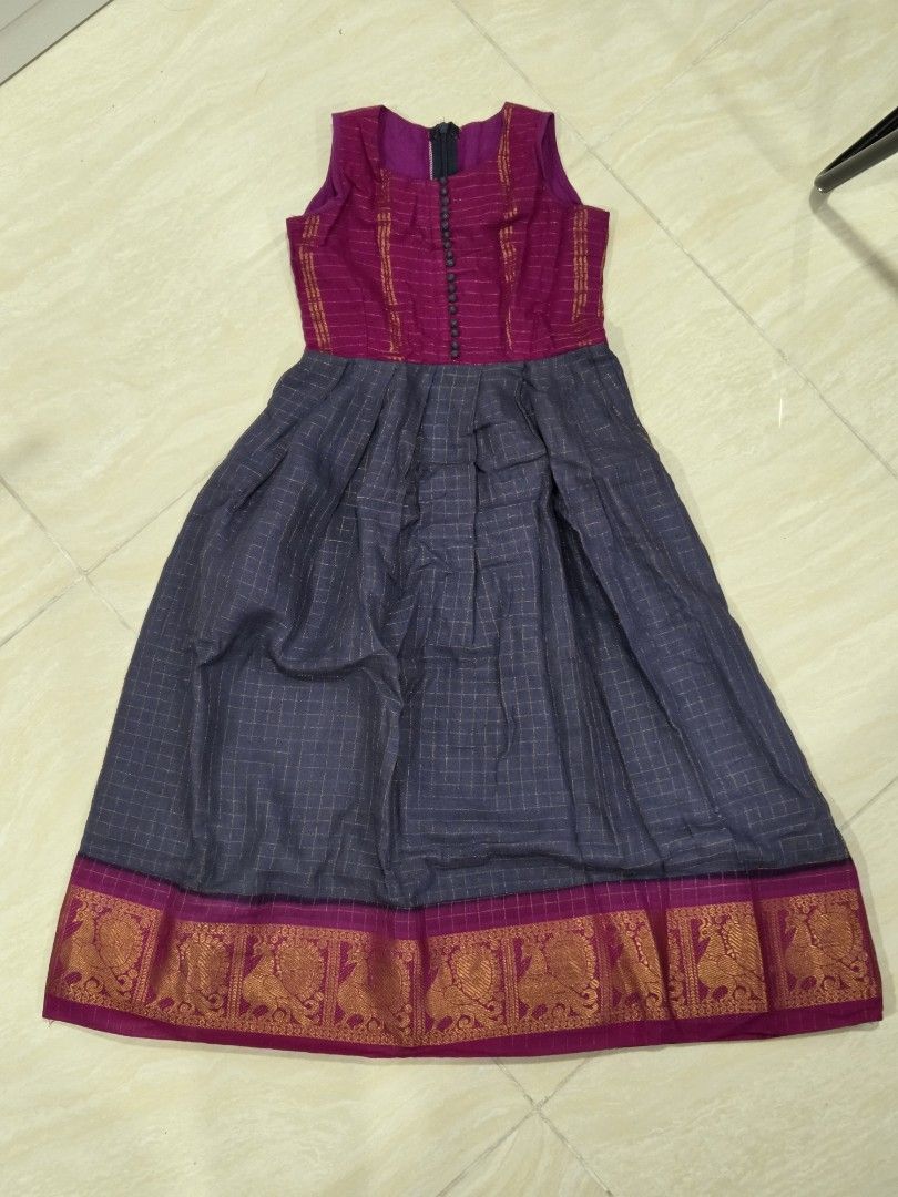 Sungudi Saree Gown (Category: Babies & Kids Fashion) located in Kuala Lumpur. Submitted by daksha2511 (Listing ID 1383094809, Image 1). Description: .