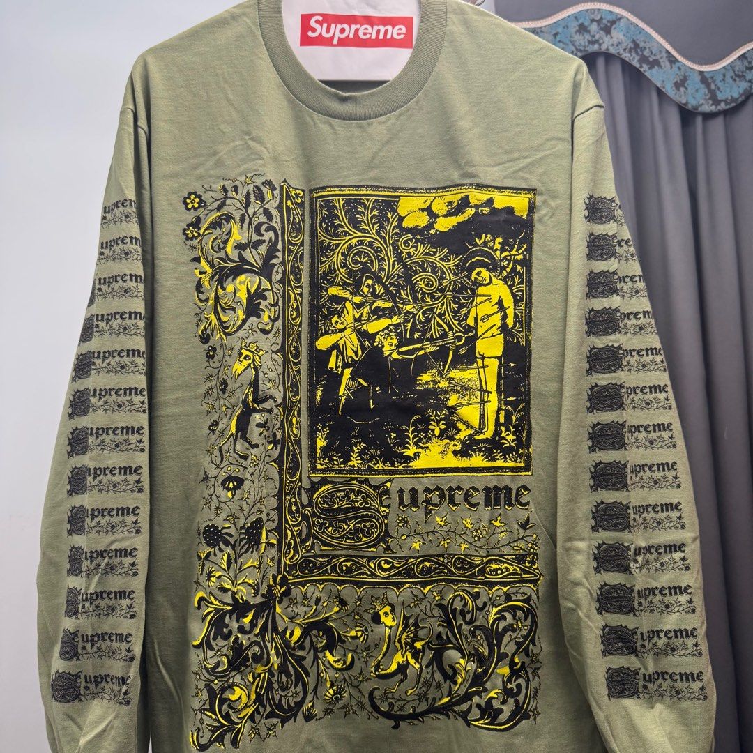Supreme Saint Sebastian L/S Tee M オリーブ Supreme Saint Sebastian