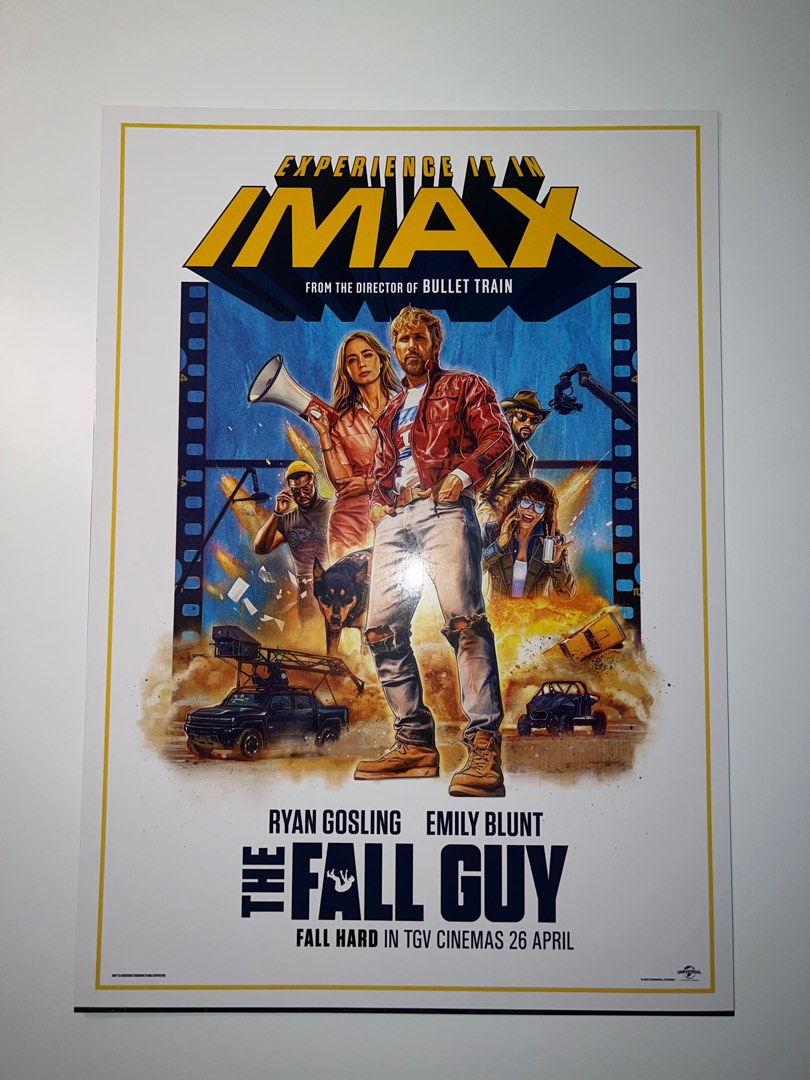 The Fall Guy IMAX poster, Hobbies & Toys, Collectibles & Memorabilia ...