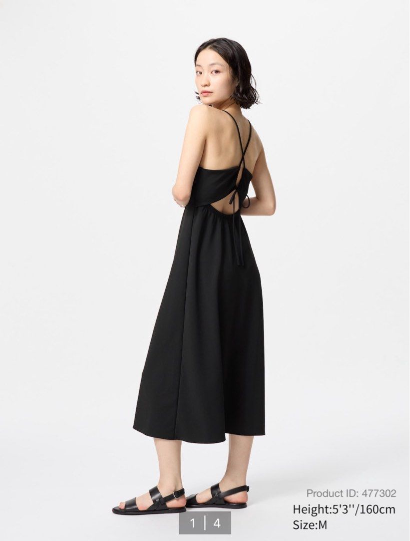 Uniqlo Crepe Jersey Bra Camisole Dress - Black, Women's Fashion, Dresses & Sets, Dresses on Carousell Uniqlo Crepe Jersey Bra Camisole Dress - Black, Women's Fashion, Dresses & Sets, Dresses on Carousell