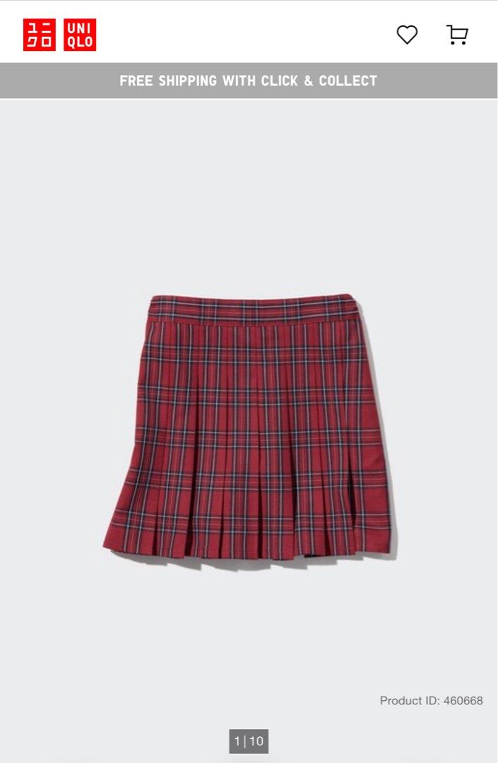 Uniqlo Kids Checked Mini Skort (Category: Babies & Kids Fashion) located in Quezon City. Submitted by actank (Listing ID 1383094470, Image 1). Description: Size 110 Bought from Australia With tag.