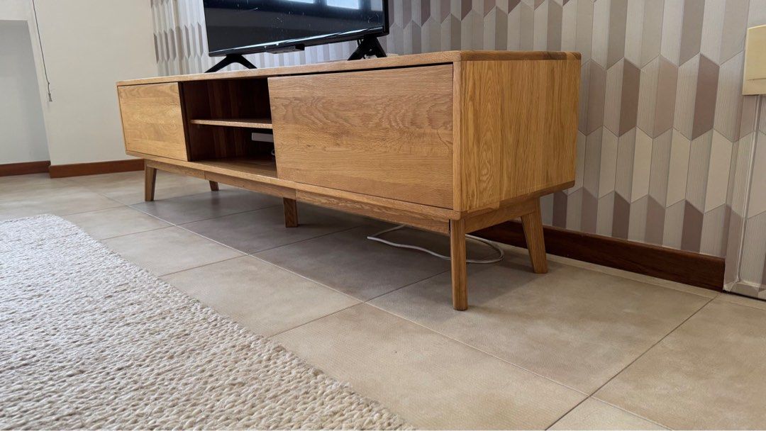 Wooden TV Console - Modern Design