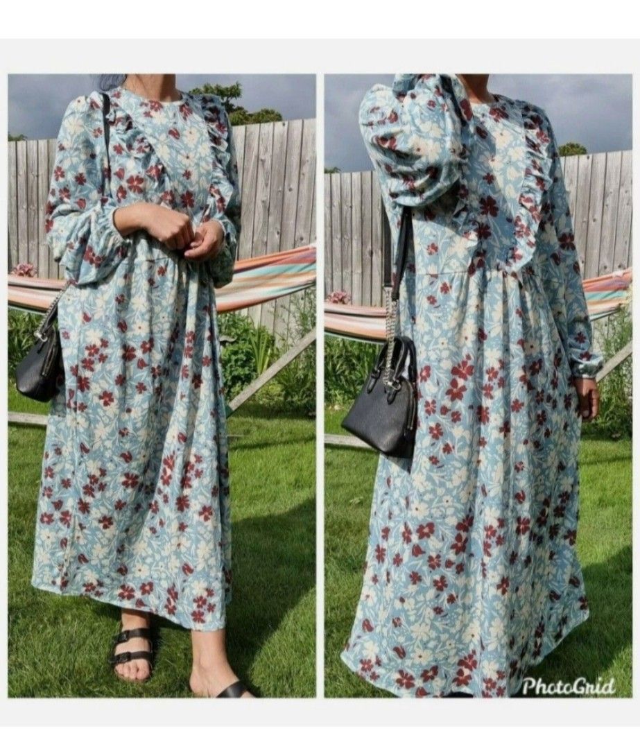 Zara Floral Midi Dress (Category: Dresses) located in Mandaluyong City. Submitted by heiressapparent (Listing ID 1383164073, Image 2). Description: Not my style Can fit medium to large.