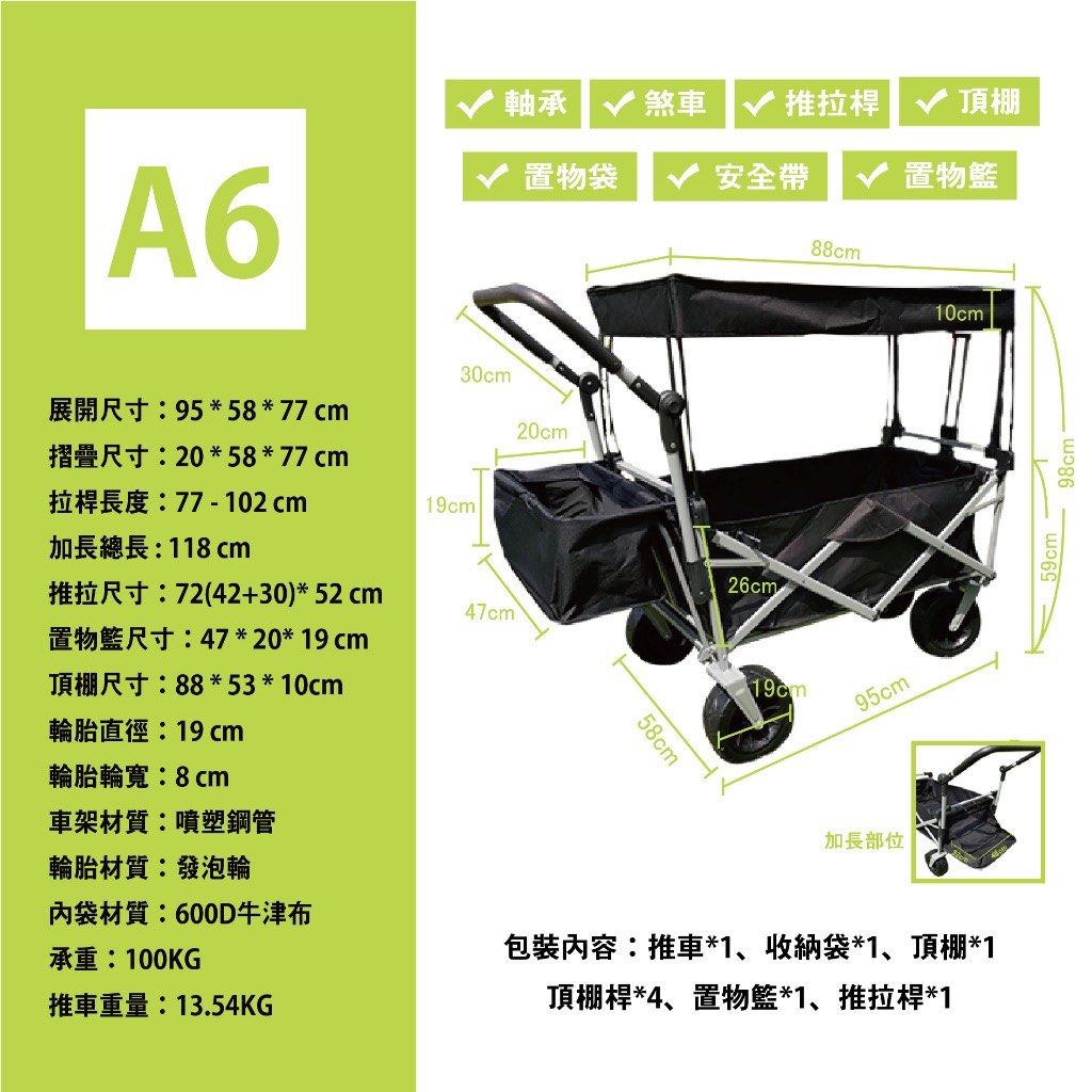由 yoyo0047 (刊登 ID 1383313145，圖片 1) 提交，位於 彰化縣 (Changhua) 的 折疊露營推車🛒 (類別：戶外家具)，說明：全新，只有拆封檢查 原購入$3800，便宜出清$2500 可自取，或宅配。