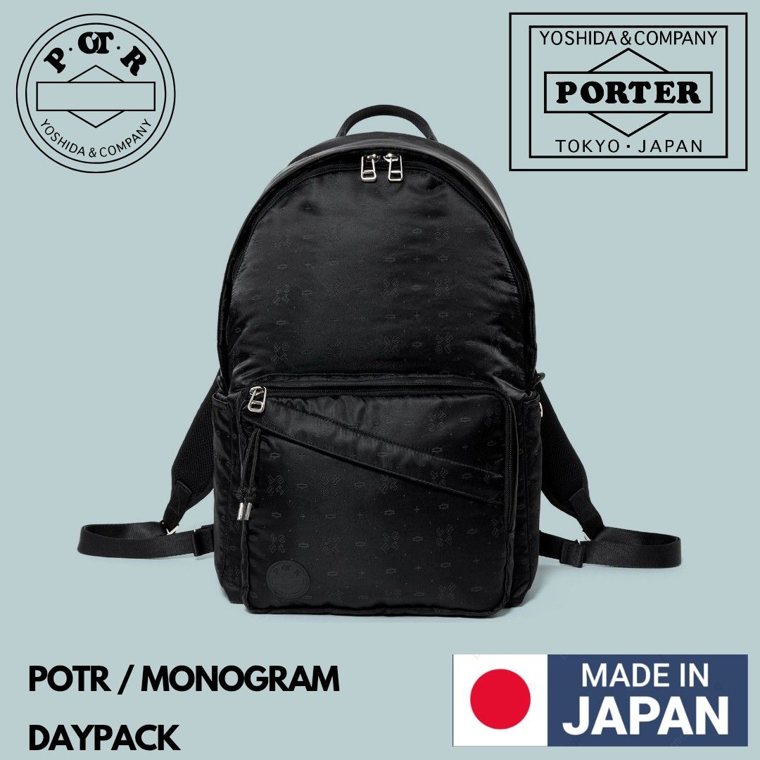 POTR ポーター モノグラム リュック デイパック ブラック MONOGRAM(モノグラム) DAYPACK | 吉田カバンホームページ | YOSHIDA & Co.