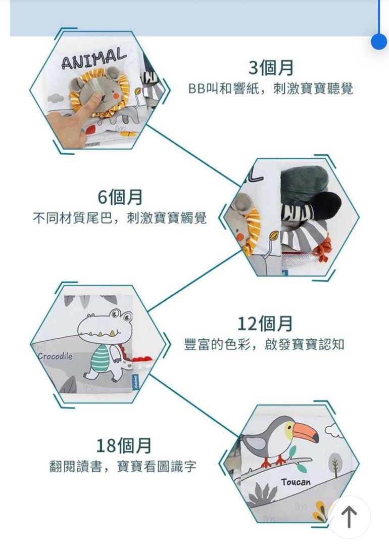 由 ami0019 (刊登 ID 1383330126，圖片 3) 提交，位於 新北市 (New Taipei) 的 Aipingi 寶寶布書 英文布書 母嬰玩具 安撫娃娃布書 (類別：嬰兒玩具)，說明：定價 305元 可水洗🙆‍♀️ 母嬰玩具 安撫娃娃布書 動物尾巴認知學習書 英文單字動物啟蒙玩具 撕不破.可啃咬 不可以換物 給一起購買其他商品的人打折☺️🌼 即使有尺寸差異或形象不同，也不接受退貨，如有疑問請提問🙇‍♀️。