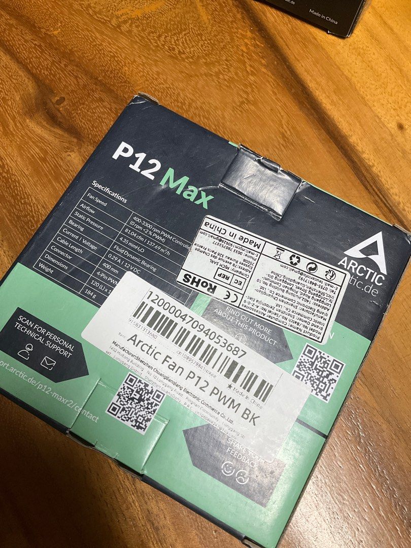 Arctic P12 Max PWM BK Fan - New63205799299330111