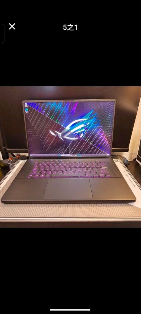 由 kena6881013 (刊登 ID 1383283688，圖片 1) 提交，位於 高雄市 (Kaohsiung) 的 ASUS GU604VZ 16吋2K電競筆電 (i9-13900H/RTX4080/32G/1TB+2TB SSD/ROG Zephyrus M16/有燈版/闇夜黑) (類別：桌上電腦或筆記型電腦)，說明：筆電接近全新效能且正常而且剛送保固完回來整理過的 像全新一樣 而且保固到2026/11 月 喜歡歡迎詢問可以談價格。