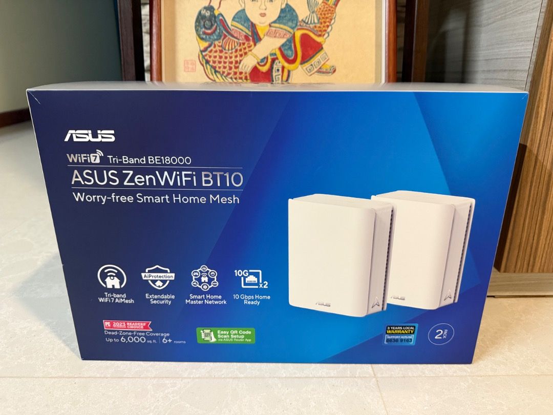 ASUS ZenWiFi BT10 Tri-Band Router BE18000 Mesh WiFi 7 System63215333787011110