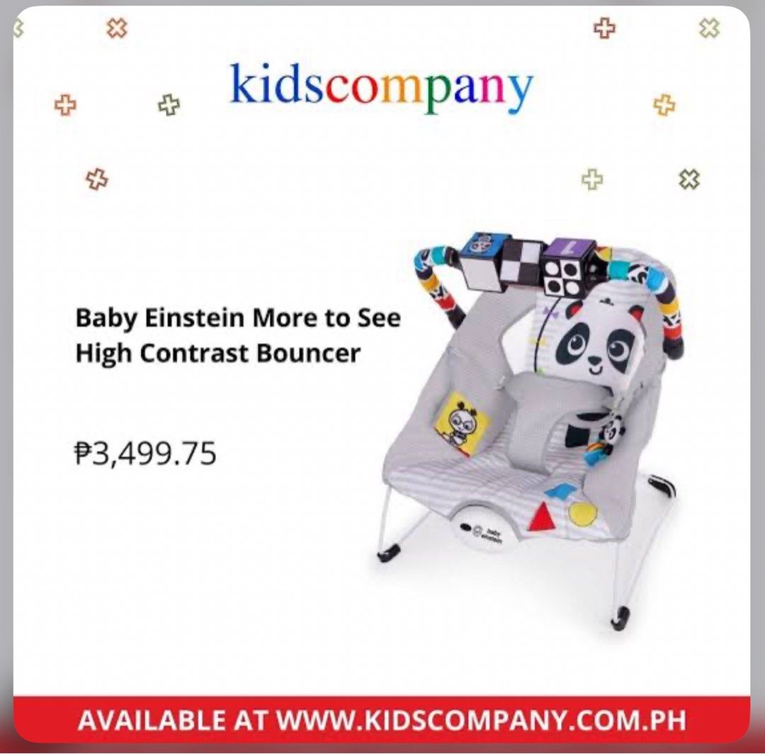 Baby Einstein Infant Bouncer Seat (Category: Cots & Cribs) located in Manila. Submitted by queensellsstuff (Listing ID 1383440810, Image 2). Description: Detachable play accessories. Washable and removable beddings, stains are removable but I just opted not to wash anymore since I'm letting it go. No batteries included and never really used the vibration feature since baby hates it..