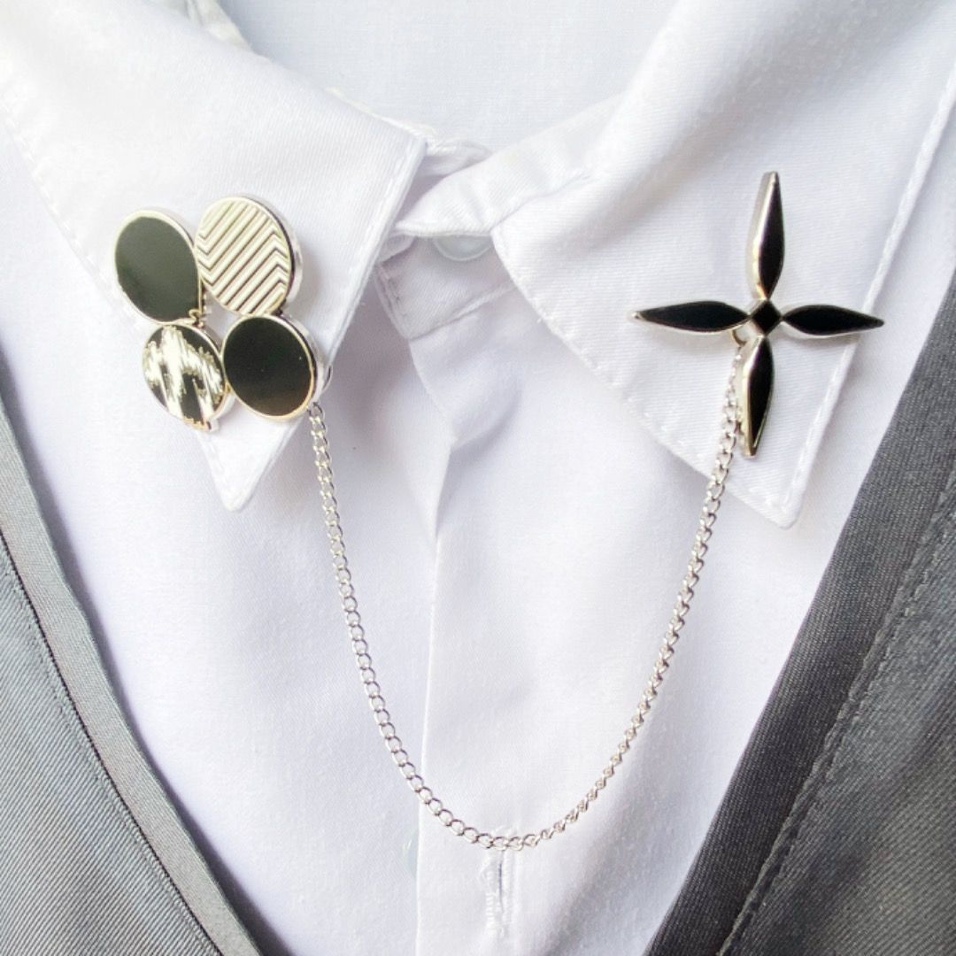 BTS Wings Album Enamel Pin (Category: K-Wave Merchandise) located in Rizal. Submitted by eissejes (Listing ID 1383412926, Image 2). Description: Details: - 1.3 inch x 1.6 inch - Hard Enamel - Silver Plating - 6.5 Inches Detachable Chain - Convertible Pin (Collar Pin or Stacked Pin).