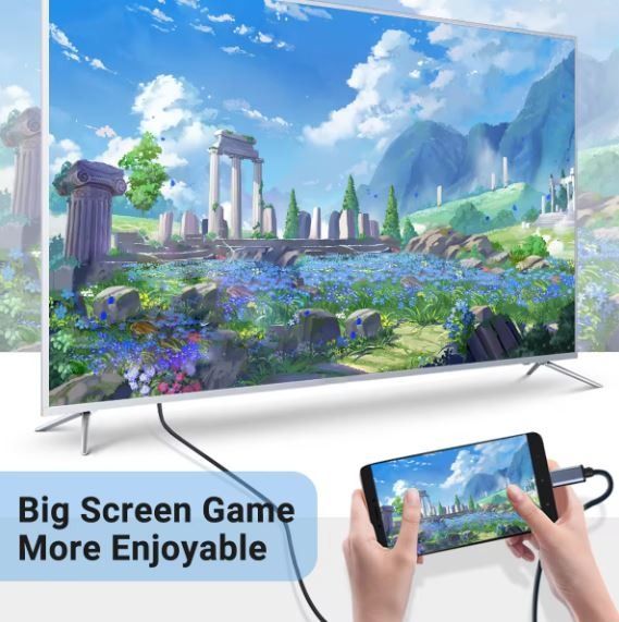 [Can use CDC Voucher!] USB C Type C to HDMI HDTV Cable Ultra HD Cable Converter Adapter for Phone iPhone TV Laptop Projector MacBook iPad PC63211854802561111