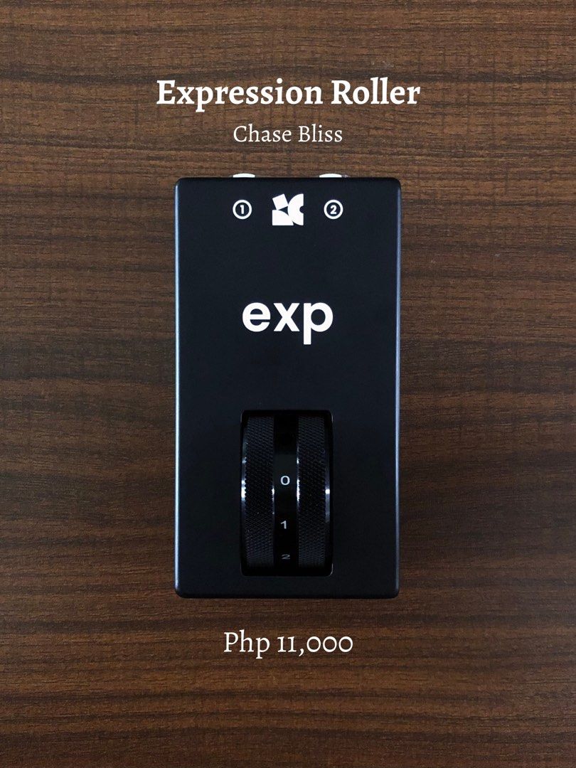 Chase Bliss Expression Roller (Guitar Effects Pedal) (Category: Musical Instruments) located in Makati City. Submitted by lorriefiggy (Listing ID 1383405944, Image 1). Description: An expression pedal with two completely independent outputs Brand: Chase Bliss.